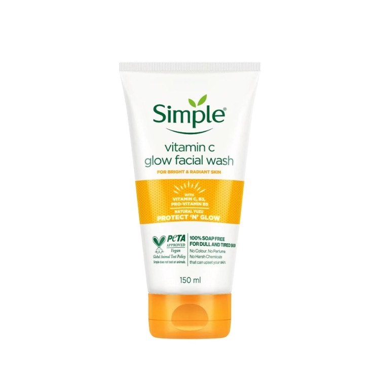 ژل شستشو ویتامین سی (Vitamin C Facial Wash) سیمپل_Simple