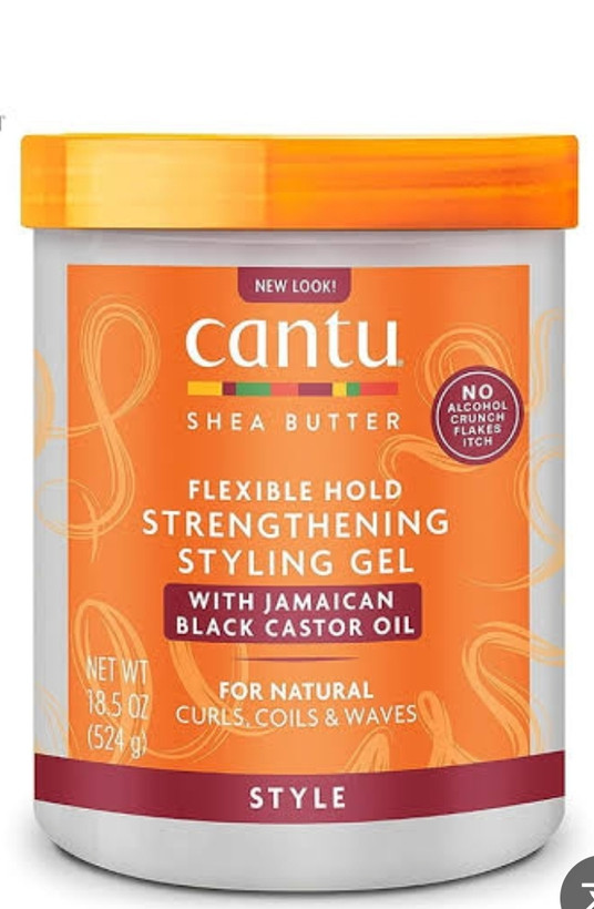 ژل تقویت کننده و محافظ ساقه مو فر کرچک کنتو Cantu Strengthening Styling Gel with Jamaican Black Castor Oi