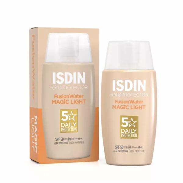 ضد آفتاب رنگی لایت LIGHT ایزدین مجیک فیوژن واتر ISDIN Fusion Water Color