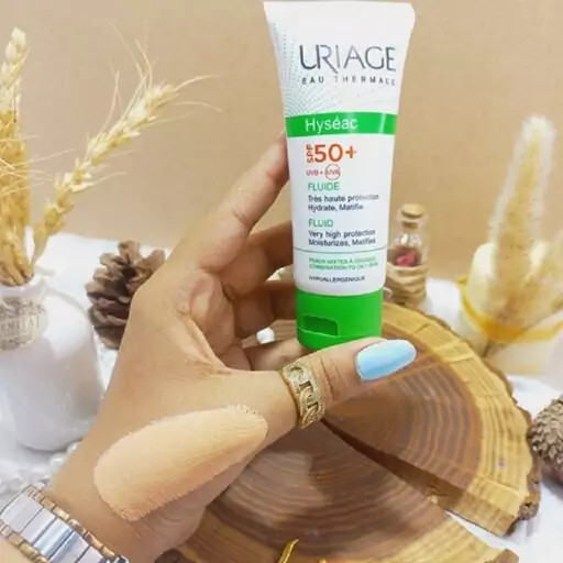 کرم ضد آفتاب رنگی اوریاژ Uriage Hyséac Fluide +SPF50 مناسب پوست مختلط تا چرب حجم 50 میل