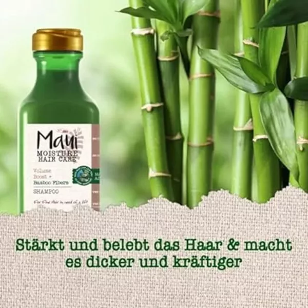 شامپو ضد ریزش بامبو فیبر مائویی | Maui Moisture Thicken & Restore Bamboo Fibers Shampoo