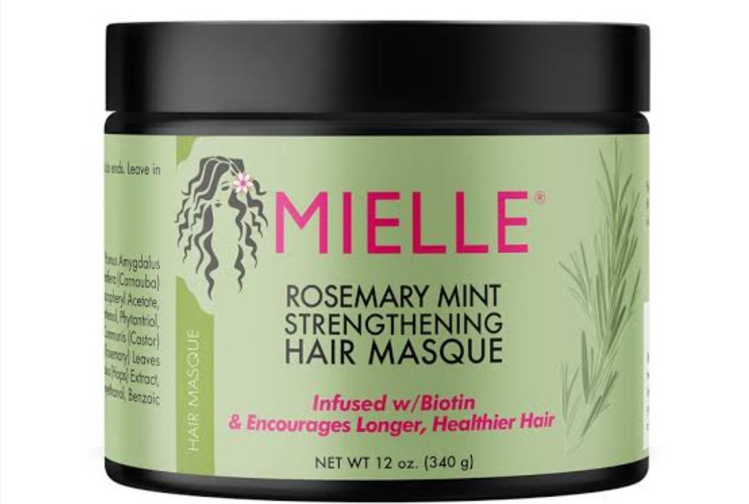 ماسک داخل حمام رزماری و بیوتین مایل Mielle Organics Rosemary Mint Strengthening Hair Masque 340g