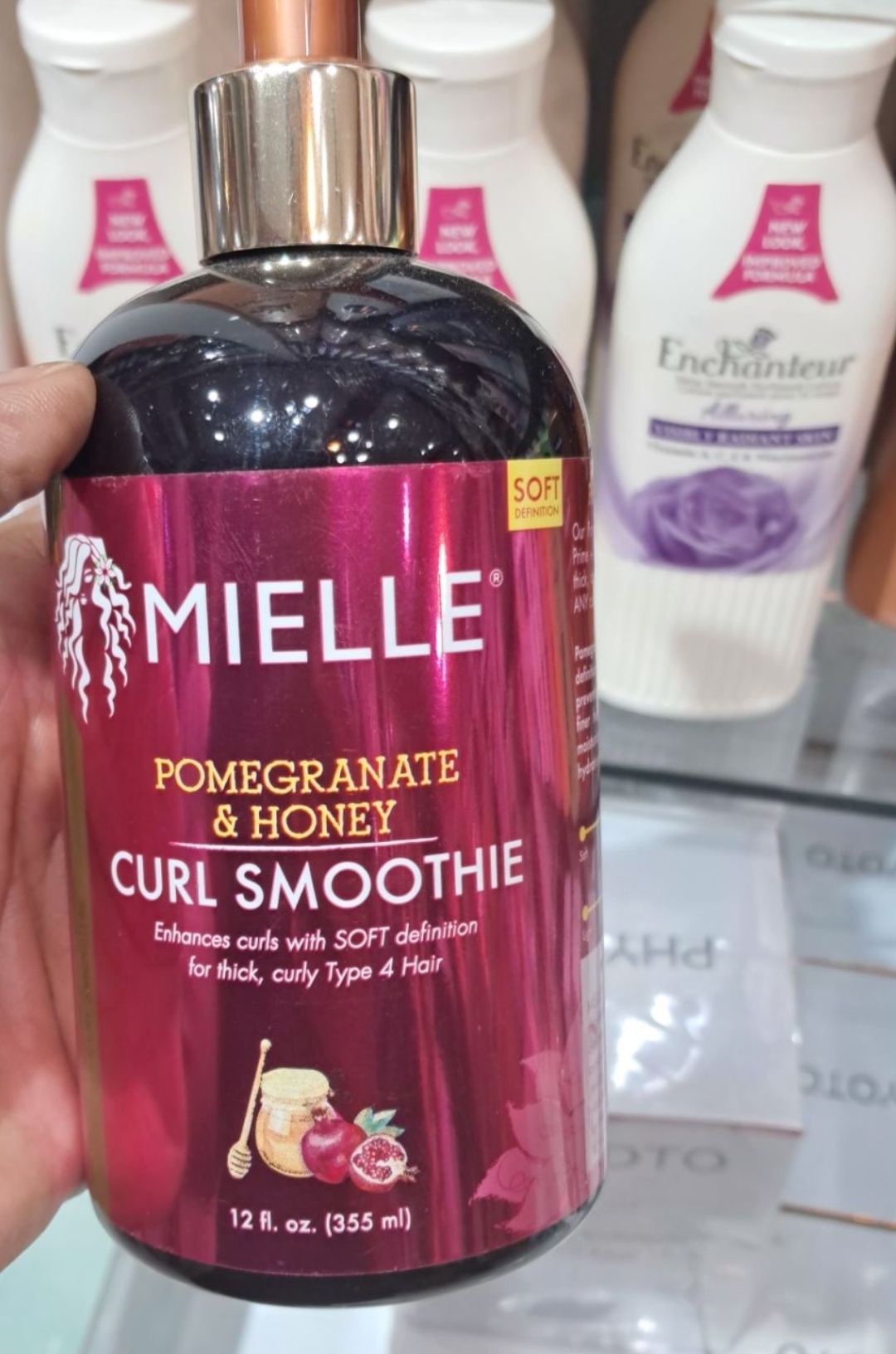 اسموتی حالت دهنده عسل و انار مایل Mielle pomegranate & honey Curl smoothie 355ml
