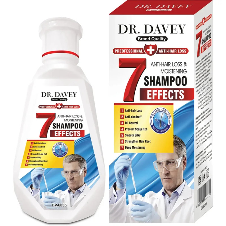 شامپو 7 کاره ضد ریزش و مرطوب کننده مو دکتر دیوی 450 میل | Dr. Davey Anti Hair Loss & Moistening 7 Effects Shampoo 450ml