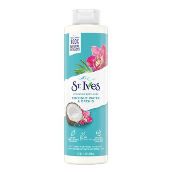 شامپو بدن آب نارگیل و گل ارکیده سینت ایوز St.Ives Coconut Water & Orchid Hydrating Body Wash 650(اورجینال)