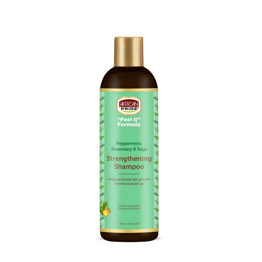 شامپو ضد ریزش و استحکام بخش رزماری آفریکن پراید African Pride Peppermint, Rosemary & Sage Strengthening Shampoo 354ml