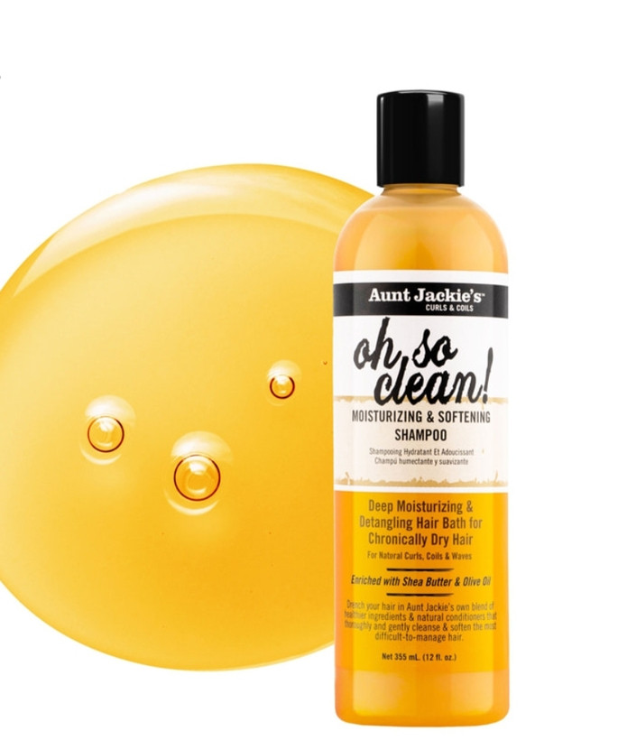 شامپو آبرسان و نرمکننده قوی آنت جکی مدل اوه سو کلین مناسب موهای فر و مجعد Aunt Jackie’s Oh So Clean! Moisturizing & Softening Shampoo