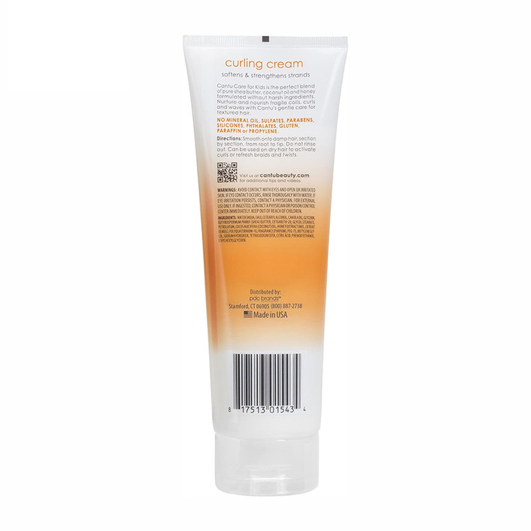 کرم فر کننده و حالتدهنده موی کودک کانتو مدل کرلینگ کریم Cantu Care For Kids Curling Cream 227g(اورجینال)