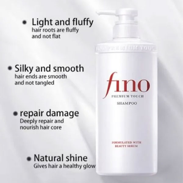 شامپو پریمیوم تاچ فینو (Fino) مدل شیسیدو – ترمیمکننده و مغذی موهای آسیبدیده (اورجینال)