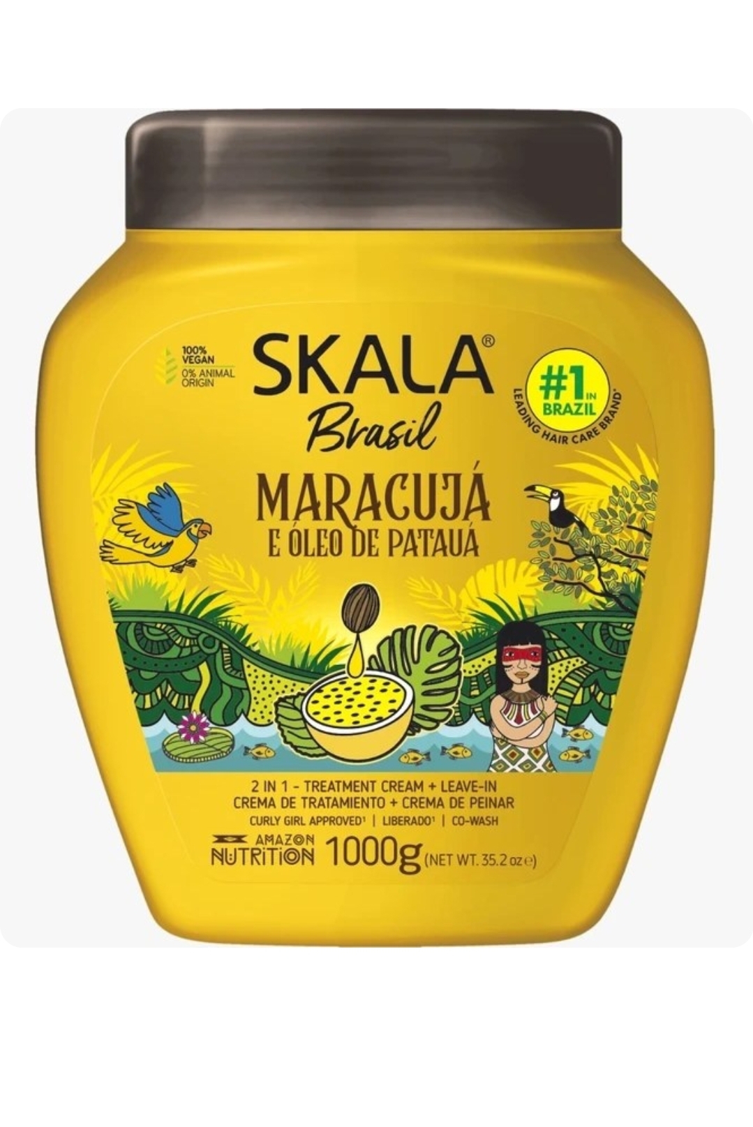 کرم حالت دهنده و بازسازی و احیای تار مو 2 در 1 پشن فروت اسکالا SKALA Brasil Maracuja Passion Fruit 1000g(اورجینال)