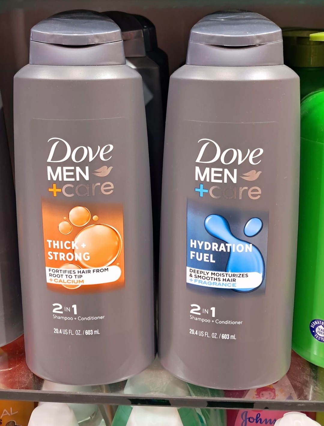 شامپو و نرمکننده ۲ در ۱ داو (Dove) مدل Thick & Strong – تقویتکننده و ضخیمکننده موی آقایان ---