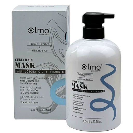 ماسک موی حرفه‌ای المو (Elmo) مخصوص موهای فر – حاوی روغن جوجوبا و ویتامین E ‌