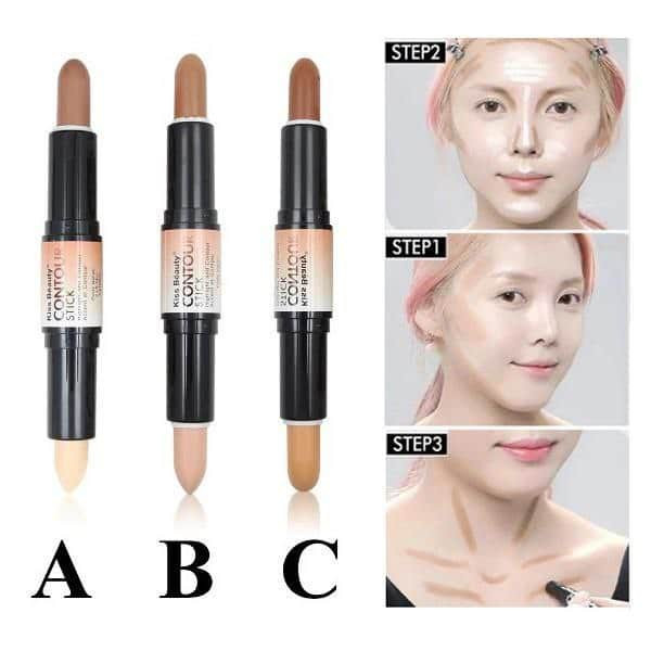 استیک دوطرفه کانتور و هایلایتر کیس بیوتی (Kiss Beauty) مدل قلمی ---
