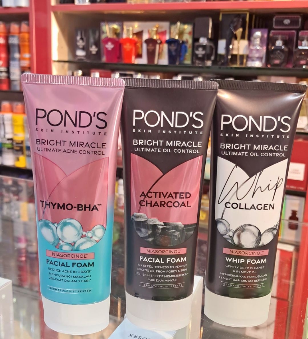 فوم شوینده ضدجوش و روشن کننده صورت پوندز نیاسورسینول Ponds Thymo-BHA وزن 100 گرم مشخصات