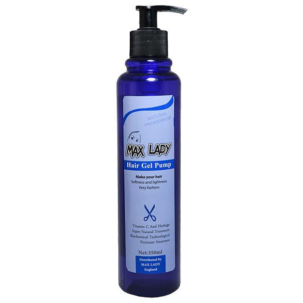 ژل چسبی مکس لیدی Hair Gel Pump مناسب برای هر نوع مو حجم ۳۵۰میلی لیتر