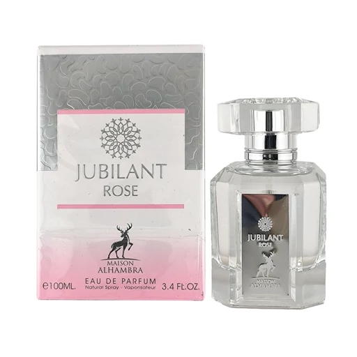 عطر ادکلن الحمبرا مدل جوبیلانت رز رایحه ورساچه برایت کریستال