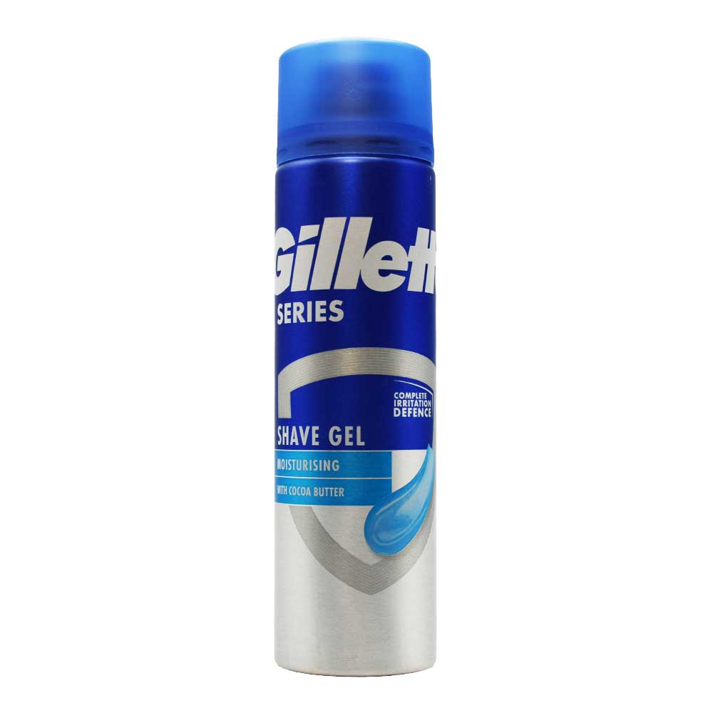 ژل اصلاح ژیلت مدل Series Moisturising با عصاره کره کاکائو حجم 200 میلی لیتر - Gillette Series Moisturising Shave Gel With Cocoa Butter 200ml ‌