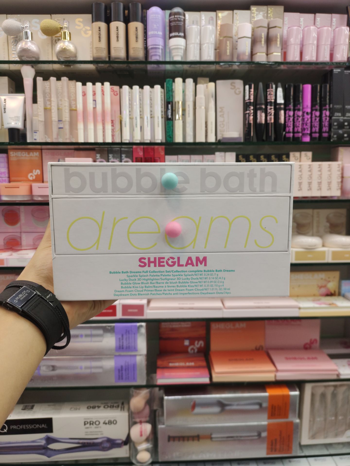 پک کامل آرایشی شیگلم مدل Bubble Bath Dreams 
