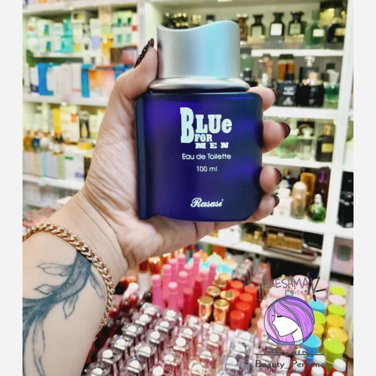 ادو تویلت مردانه رصاصی (Rasasi) مدل Blue For Men حجم ۱۰۰ میلیلیتر 