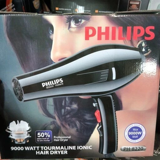سشوار حرفهای فیلیپس (Philips) مدل PH-8220 با توان ۹۰۰۰ وات و فناوری آیونیک 