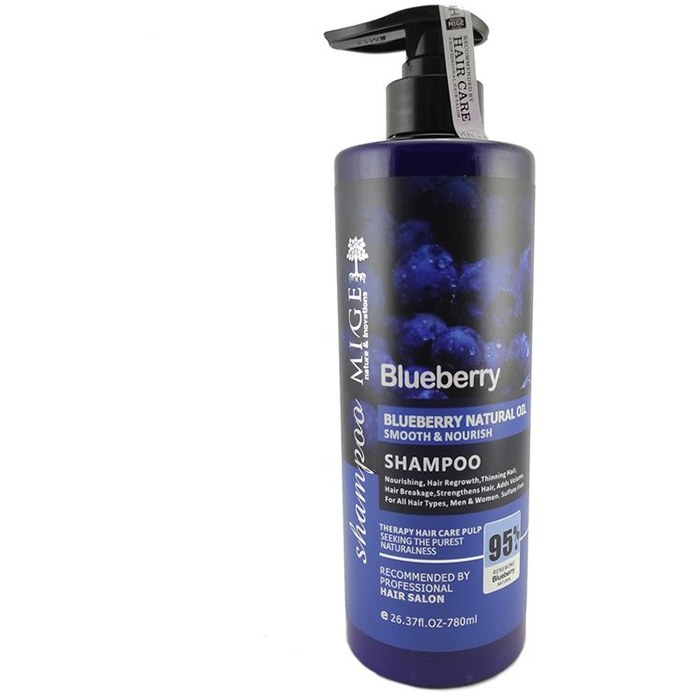 شامپو فری‌سولفات بلوبری (Blueberry Natural Oil) - حجم ۷۸۰ میلی‌لیتر، نرم‌کننده و تقویت‌کننده قوی ‌