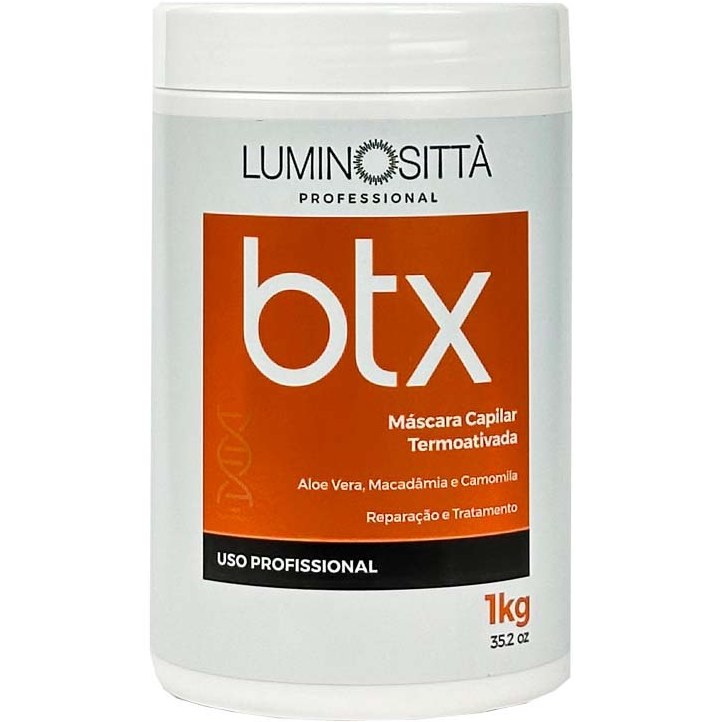 ماسک موی پروتئینه و بوتاکس لومینوسیتا (Luminosittà) مدل BTX - حجم ۱ کیلوگرم، حاوی آلوئهورا و روغن ماکادمیا ---