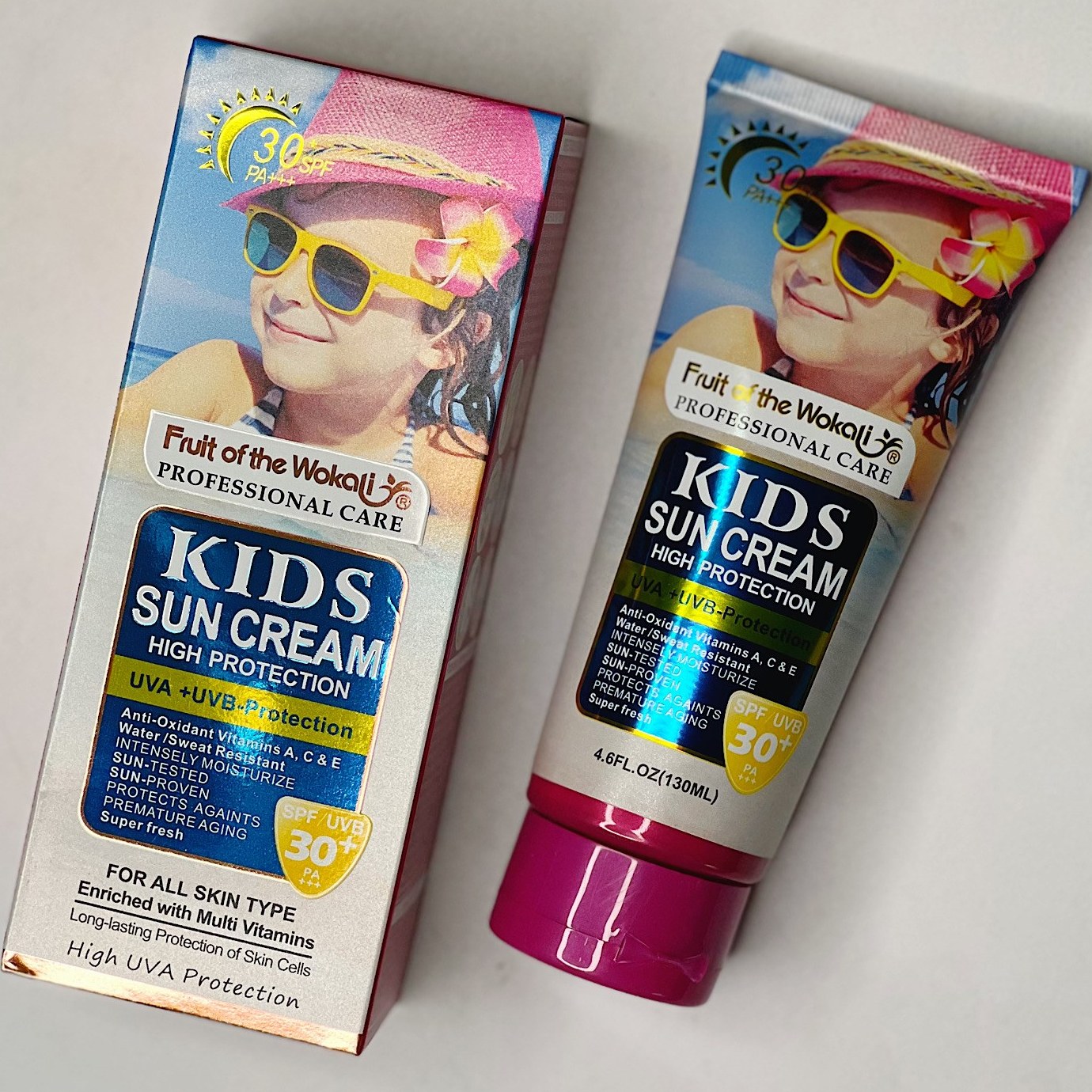 کرم ضد آفتاب کودکان وکالی مدل Kids Sun Cream با SPF 30 حجم ۱۳۰ میلی لیتر 
