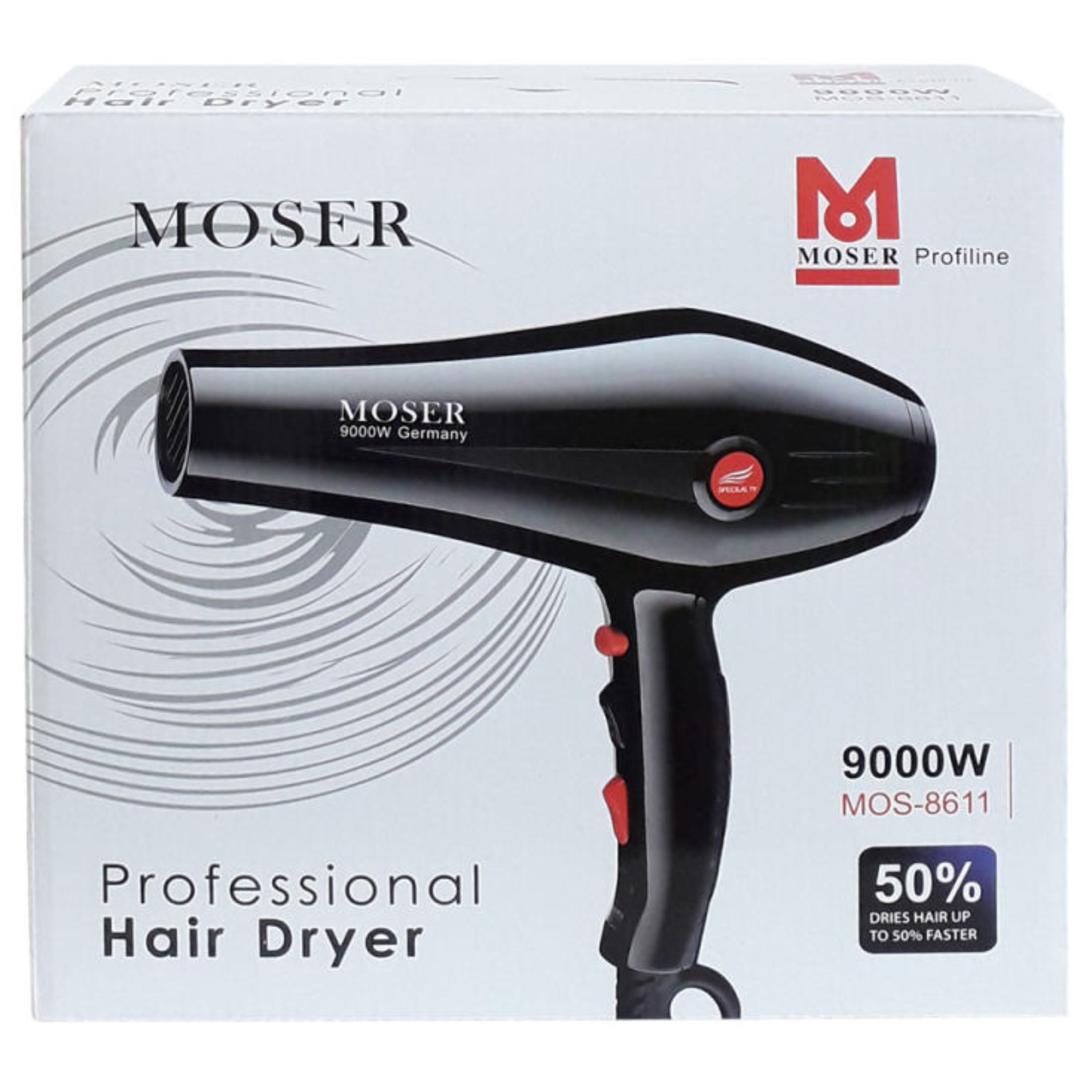 سشوار حرفهای موزر (Moser) مدل MOS-420 توان ۹۰۰۰ وات