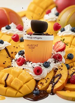 ادکلن عربیات پرستیژ مدل Mango Affogato (طرح بستنی لیوانی) 