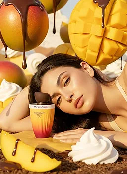 ادکلن عربیات پرستیژ مدل Mango Affogato (طرح بستنی لیوانی) 