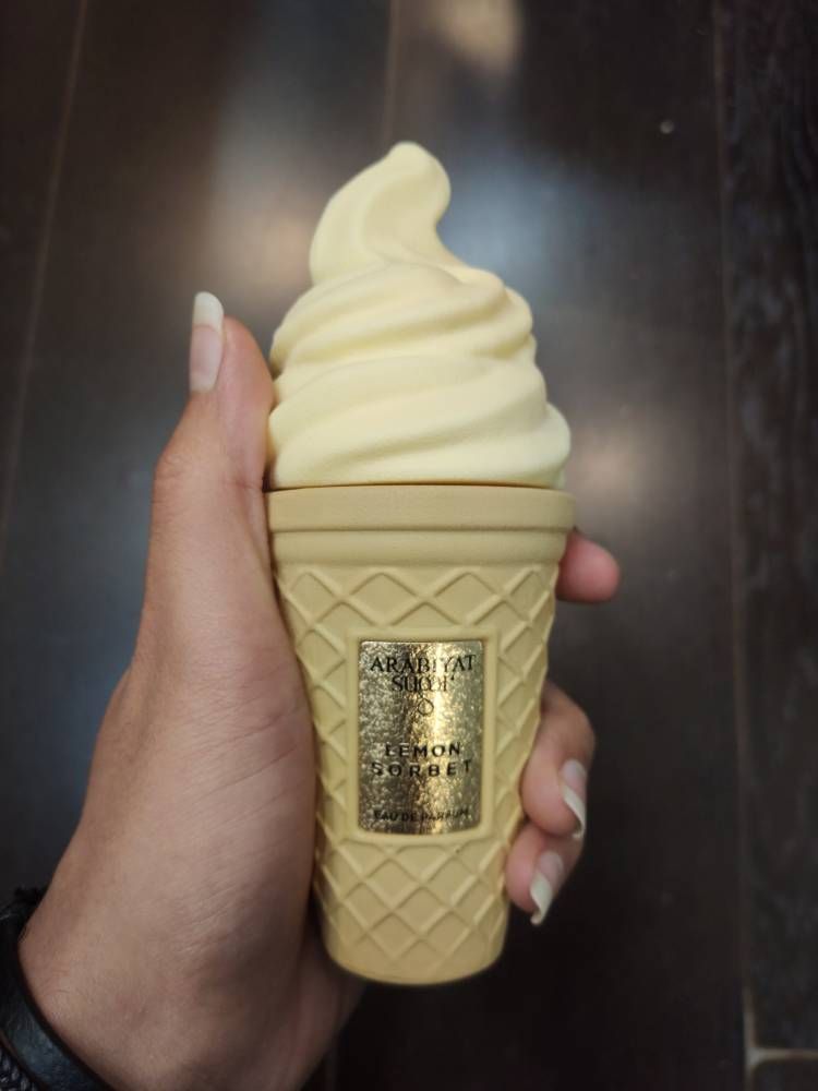 ادکلن عربیات پرستیژ مدل Lemon Sorbet (طرح بستنی قیفی
