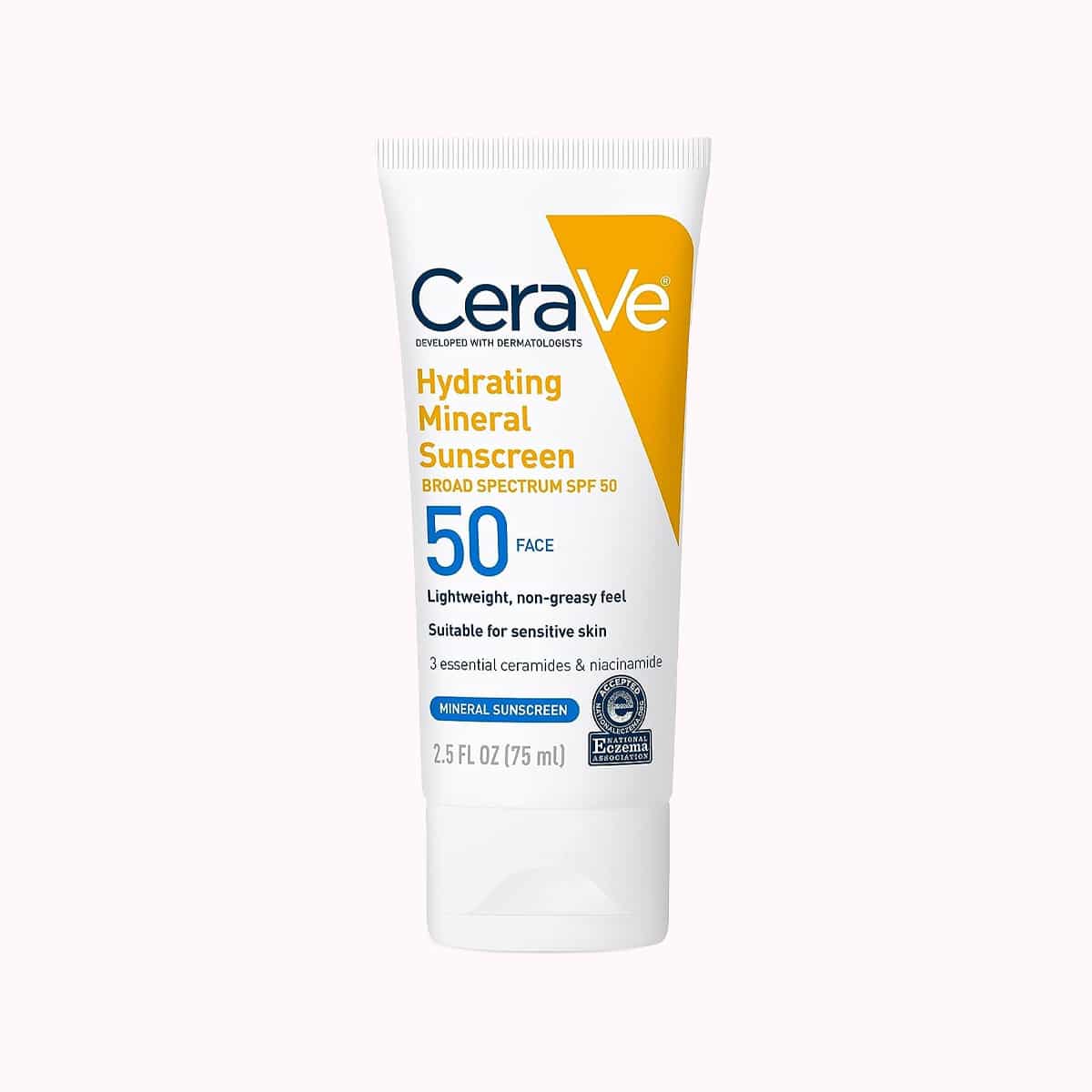 ضد آفتاب معدنی آبرسان سیراوی مخصوص صورت SPF 50 حجم ۷۵ میلیلیتر
