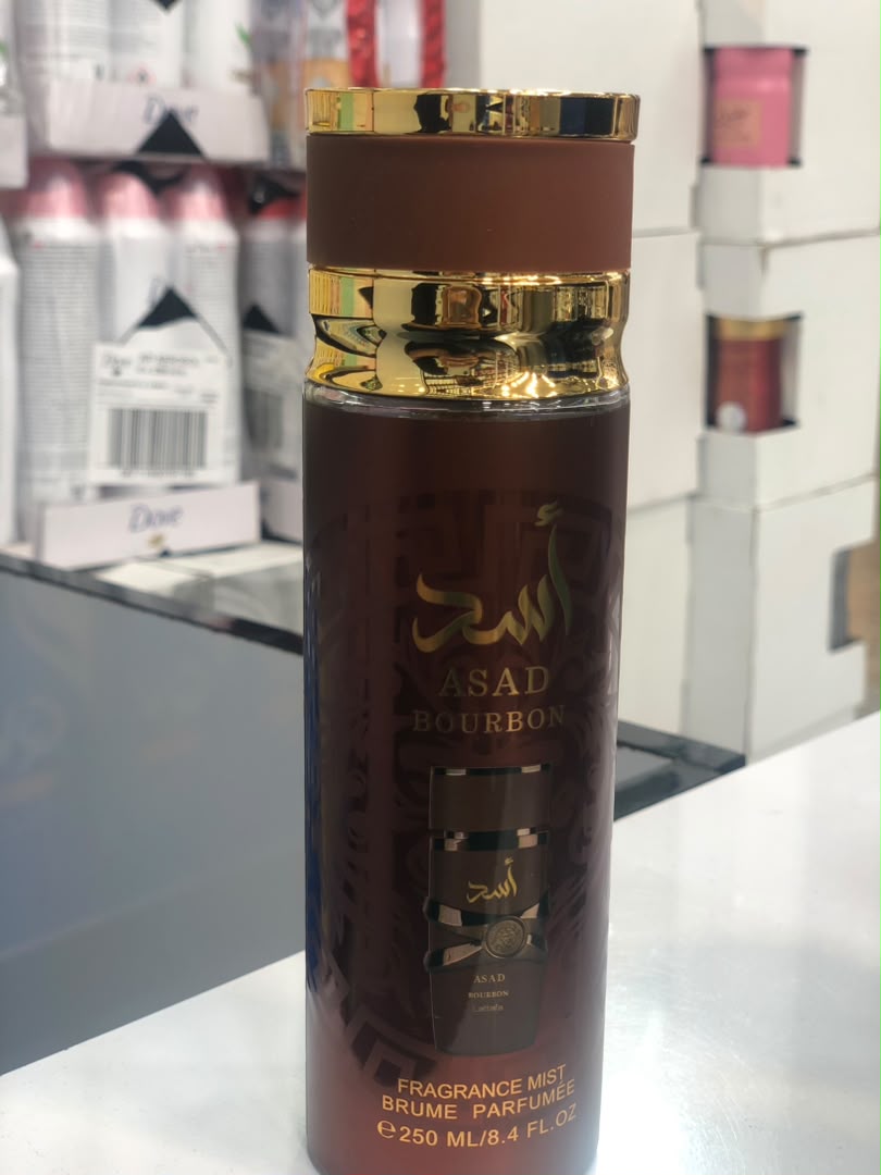 بادی اسپلش مردانه لطافه مدل اسد بوربون (Asad Bourbon) حجم ۲۵۰ میلیلیتر