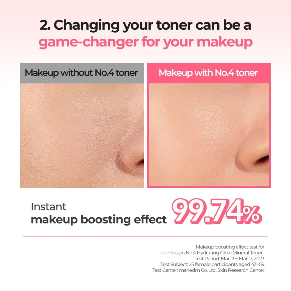 تونر آبرسان و معدنی نامبوزین شماره ۴ (numbuzin No.4 Hydrating Glow Mineral Toner)