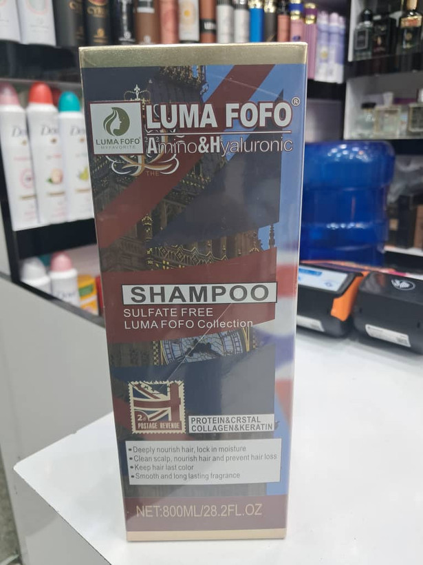 شامپو لوما فوفو (Luma Fofo) مدل آمینو و هیالورونیک حجم ۸۰۰ میلیلیتر - فاقد سولفات