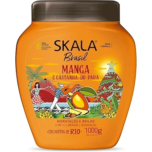 ماسک مو اسکالا برزیل مدل مانگو و گردوی برزیلی (Skala Brasil Manga) - حجم ۱۰۰۰ گرم(اورجینال)
