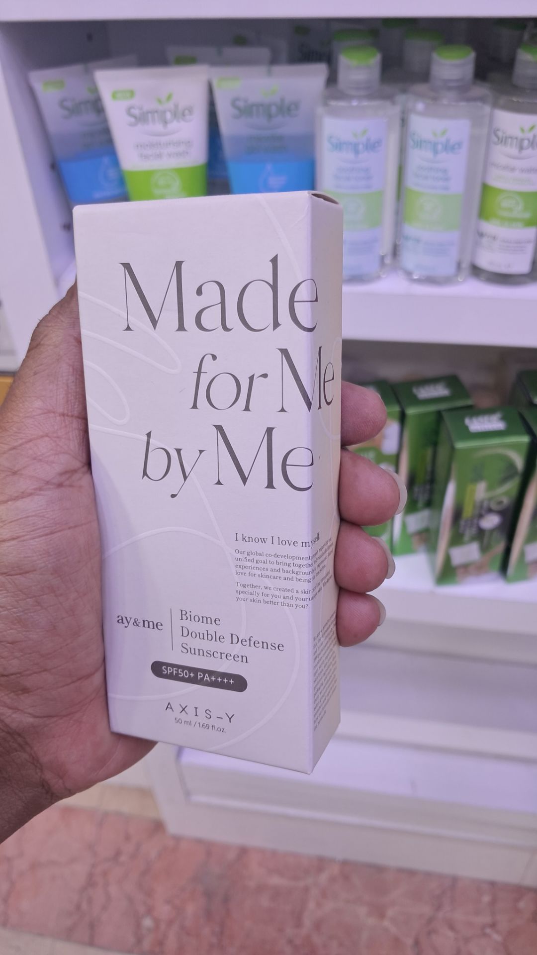 ضد آفتاب بایوم دابل دیفنس اکسیس وای (AXIS-Y) مدل ay&me - حجم ۵۰ میلیلیتر 