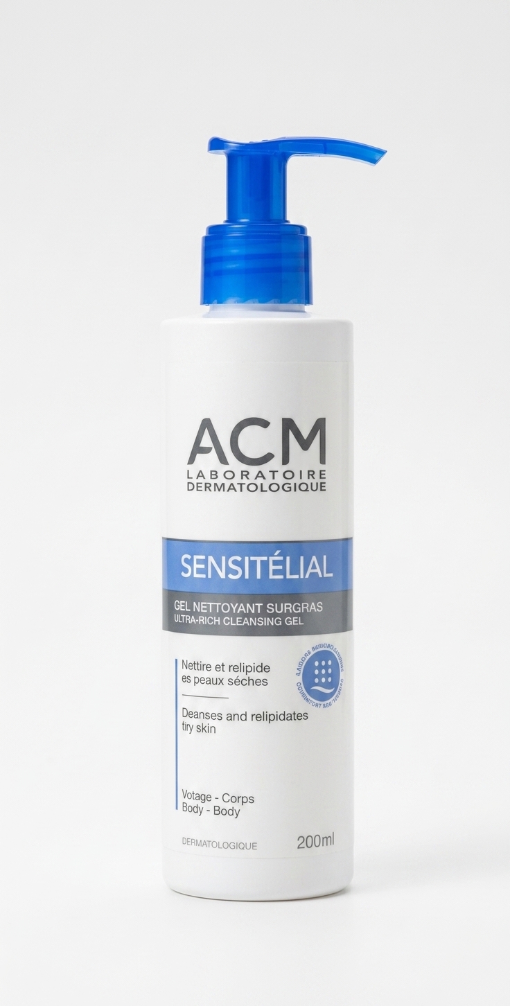 ژل شستشوی صورت ایسیام مدل سنسیتلیال (ACM Sensitélial Ultra-Rich Cleansing Gel) 