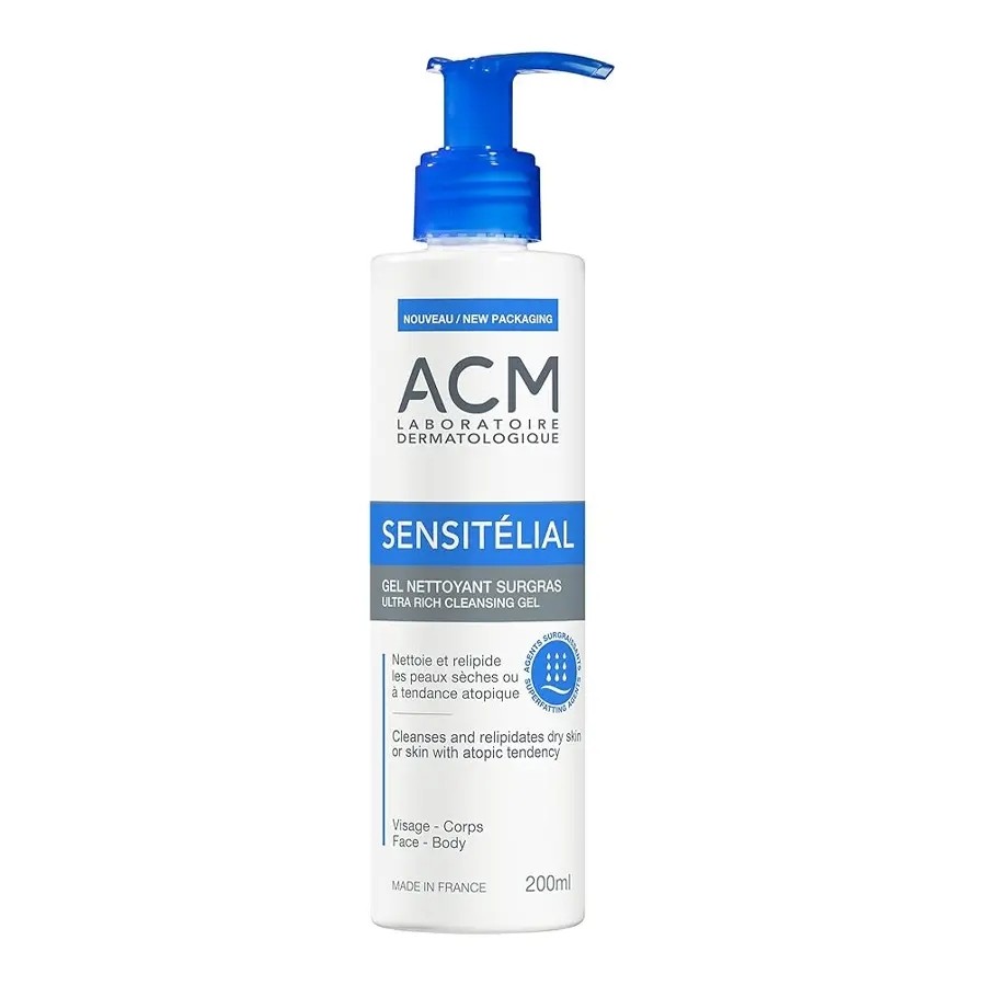 ژل شستشوی صورت ایسیام مدل سنسیتلیال (ACM Sensitélial Ultra-Rich Cleansing Gel) 