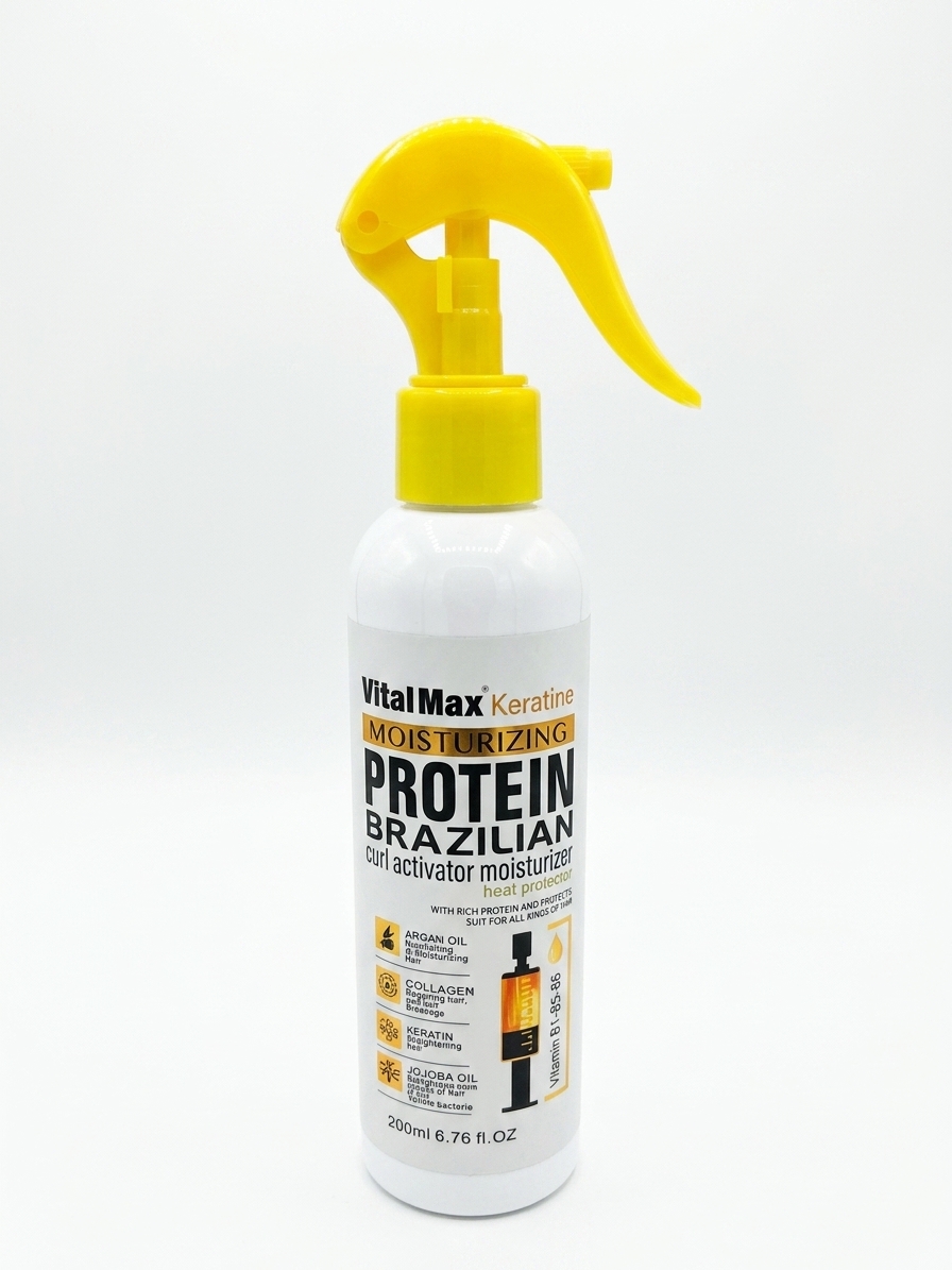 اسپری مو ویتال مکس مدل پروتئین برزیلی (Vital Max Keratine Moisturizing Protein Brazilian) 