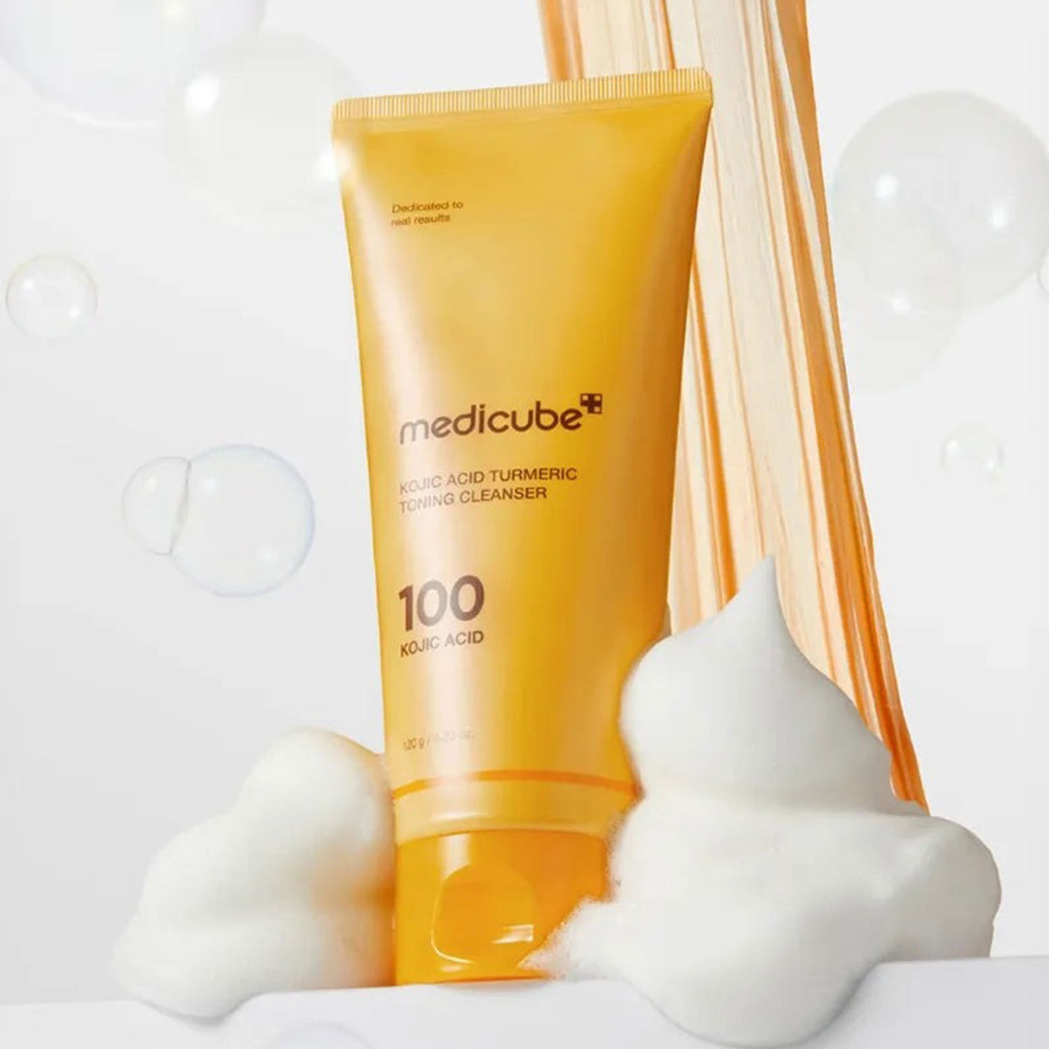 شوینده صورت مدیکیوب مدل کوجیک اسید و زردچوبه (Medicube Kojic Acid Turmeric Toning Cleanser(اورجینال)