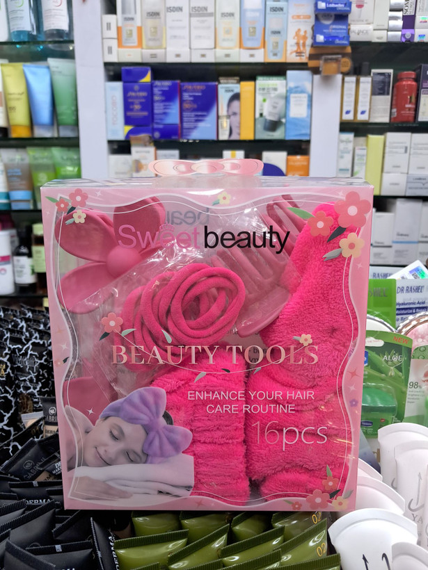ست ۳ عددی آرایشی و بهداشتی مدل Sweet Beauty (هدبند و گیره مو) برند: