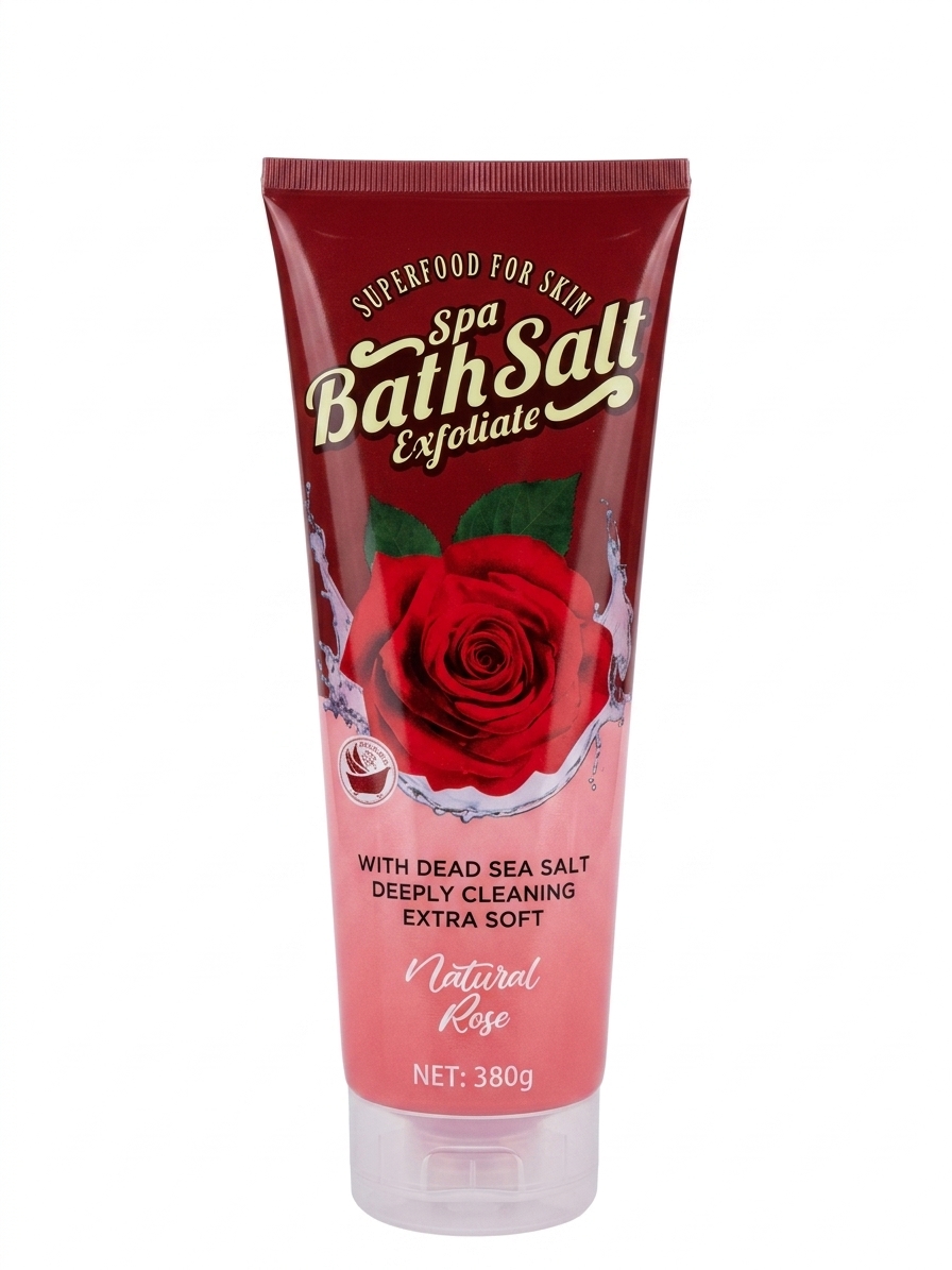 نمک حمام و اسکراب بدن مدل گل رز (Natural Rose)