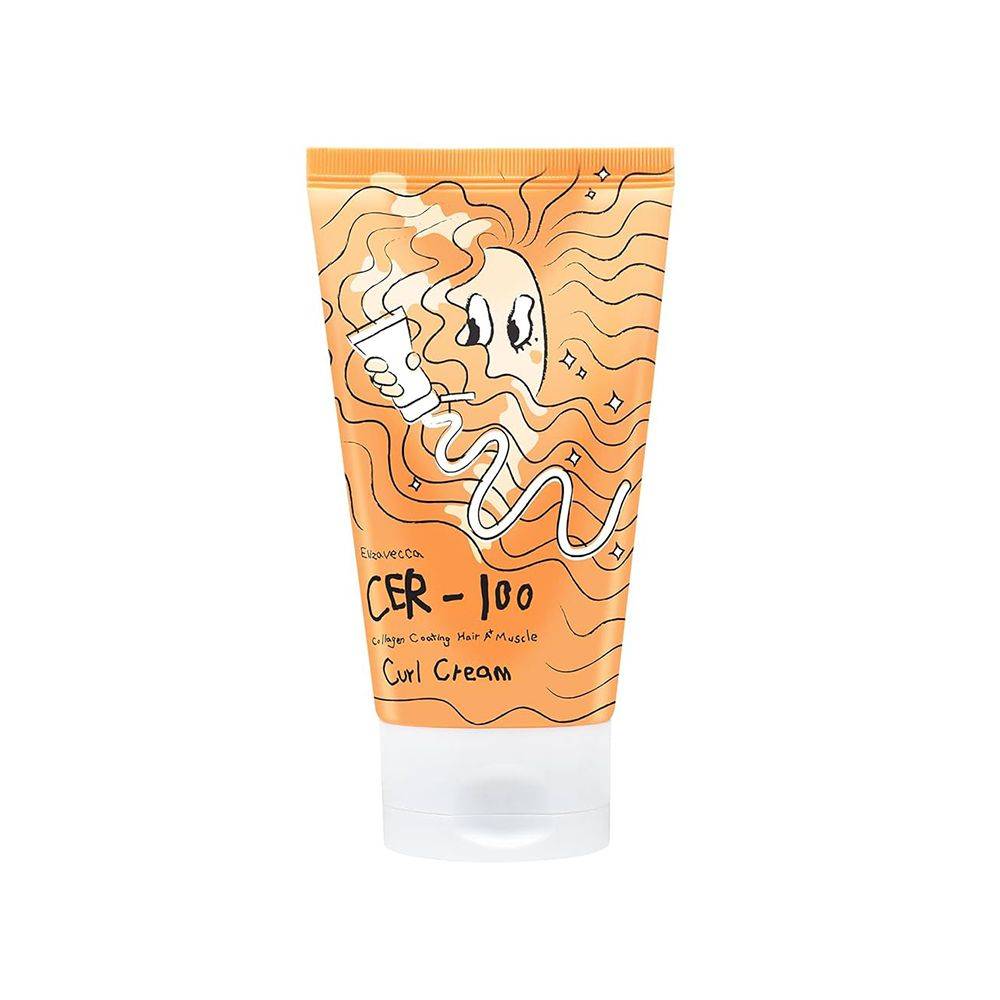 کرم موی مخصوص موهای فر الیزاوکا مدل CER-100 حجم ۱۲۰ میلیلیتر (Elizavecca CER-100 Collagen Coating Hair Muscle Curl Cream 120ml) 