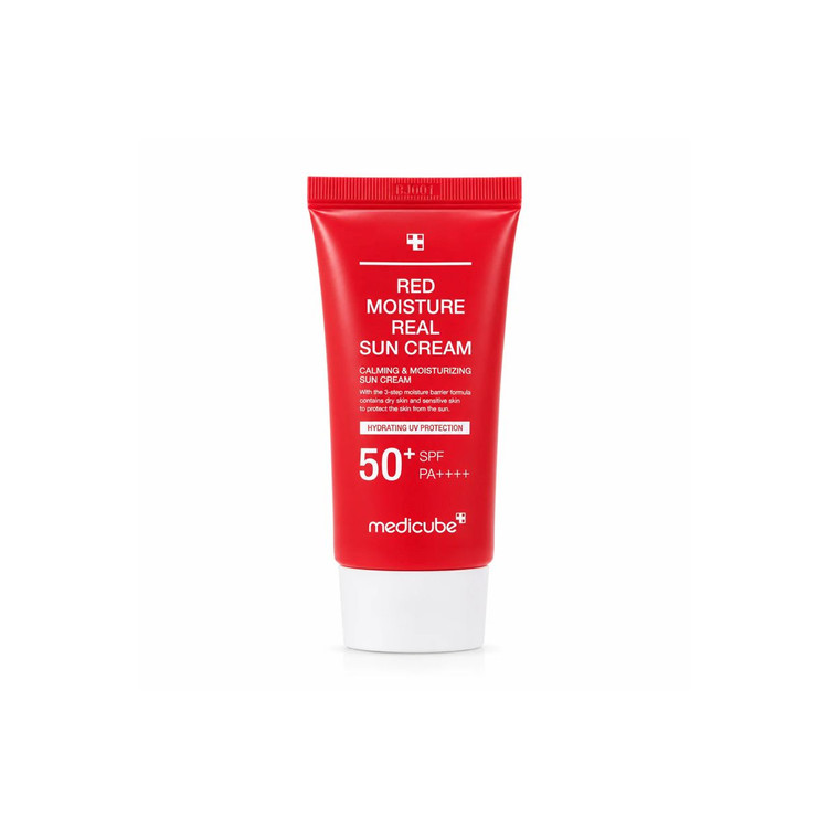 ضد آفتاب SPF 50+ مدیکوب (Medicube) مدل Red Moisture Real Sun Cream 