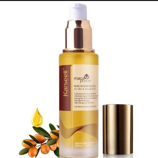 روغن آرگان و عصاره ماکا کارسیل مدل Maca Essence Oil حجم ۵۰ میلی‌لیتر (Karseell Maca Essence Oil for body & damaged hair)