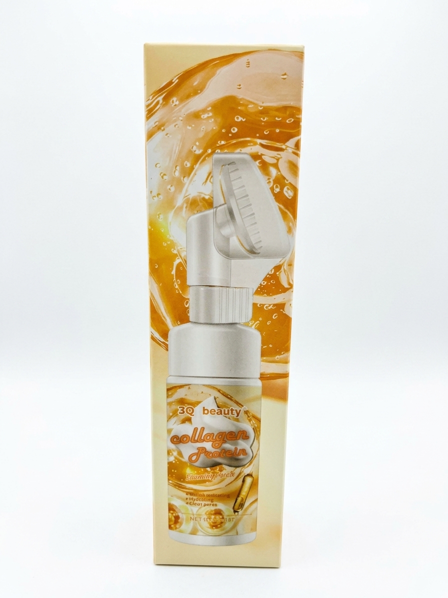 فوم شستشوی صورت براشدار ۳Q Beauty مدل Collagen Protein