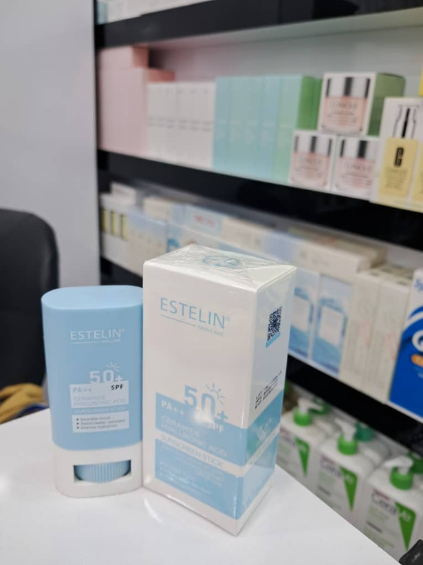 استیک ضد آفتاب استلین (Estelin) مدل Ceramide & Hyaluronic Acid با SPF 50