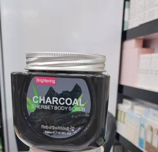 اسکراب بدن زغال وکالی (Wokali) مدل Charcoal Sherbet Body Scrub