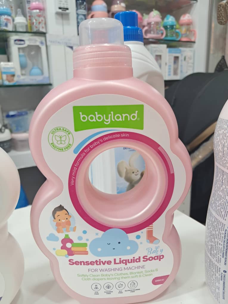 مایع لباسشویی تخصصی کودک بیبیلند (Babyland Sensitive Liquid Soap) حجم ۱۰۰۰ میلیلیتر 
